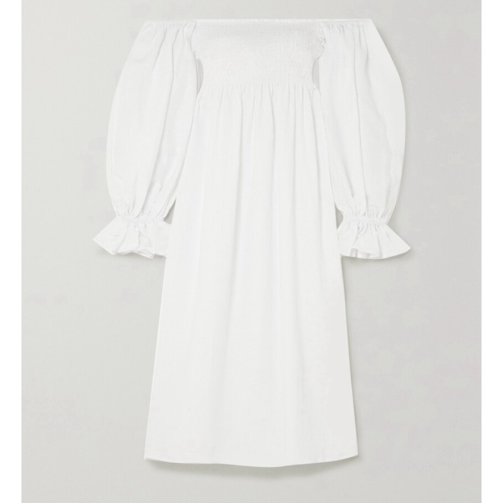 SLEEPER Atlanta Linen Dress in White NWT - Picture 8 of 8